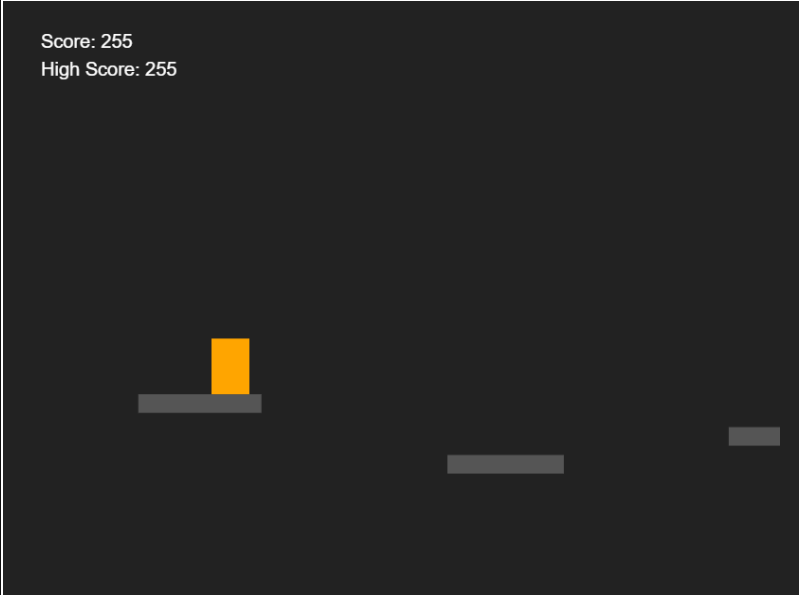 Platform Game prototype - canvas scene